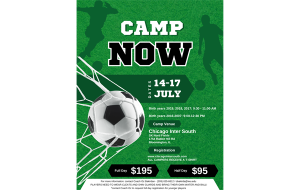 Soccer Camp Registration Open!